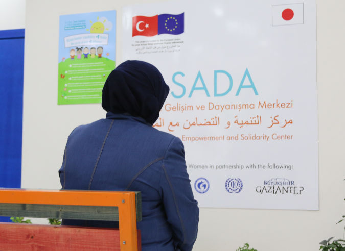 Zehra Abdullah, a beneficiary at the SADA Centre. Photo: UN Women/Megumi Iizuka