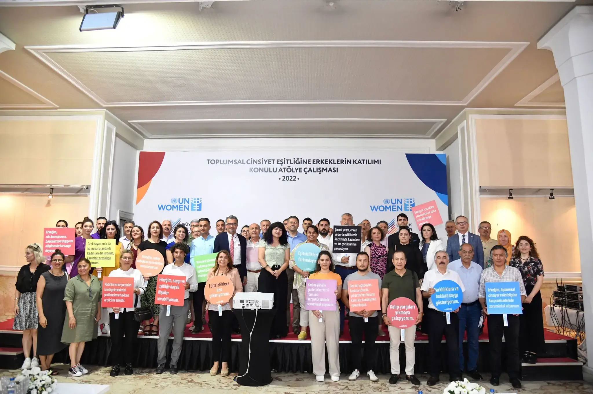 UN Women in Türkiye works with municipalities to engage men and boys in gender equality. Photo: Adana Metropolitan Municipality.