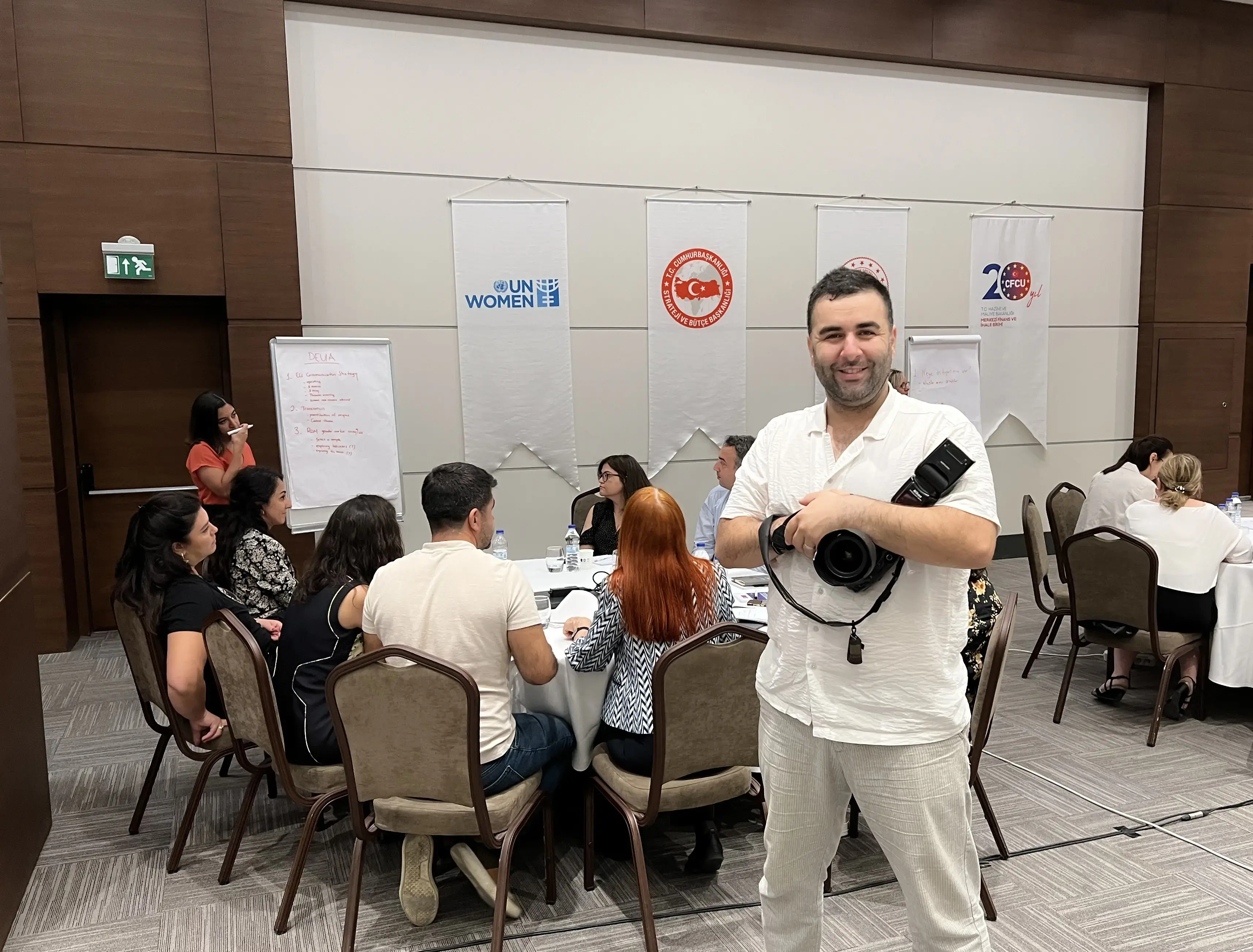 Ender Baykuş is at one of the UN Women trainings. Photo: UN Women