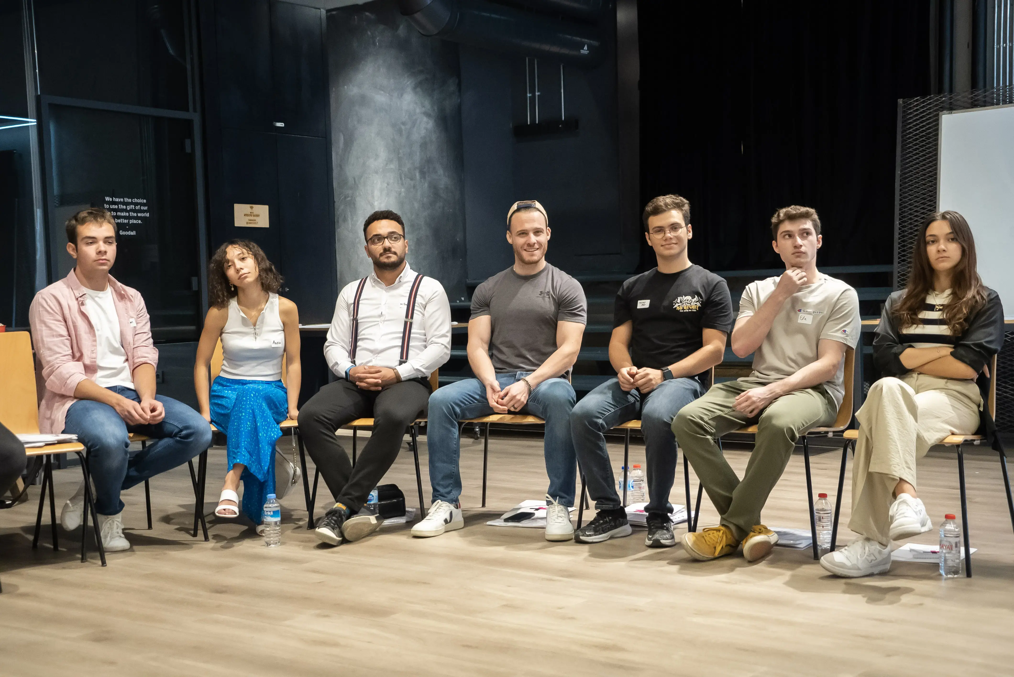 HeForShe Advocate Kerem Bürsin (middle) at a workshop with young people from across Türkiye to celebrate the 8th anniversary of the HeForShe movement in the country. Photo: UN Women/İlkin Eskipehlivan.