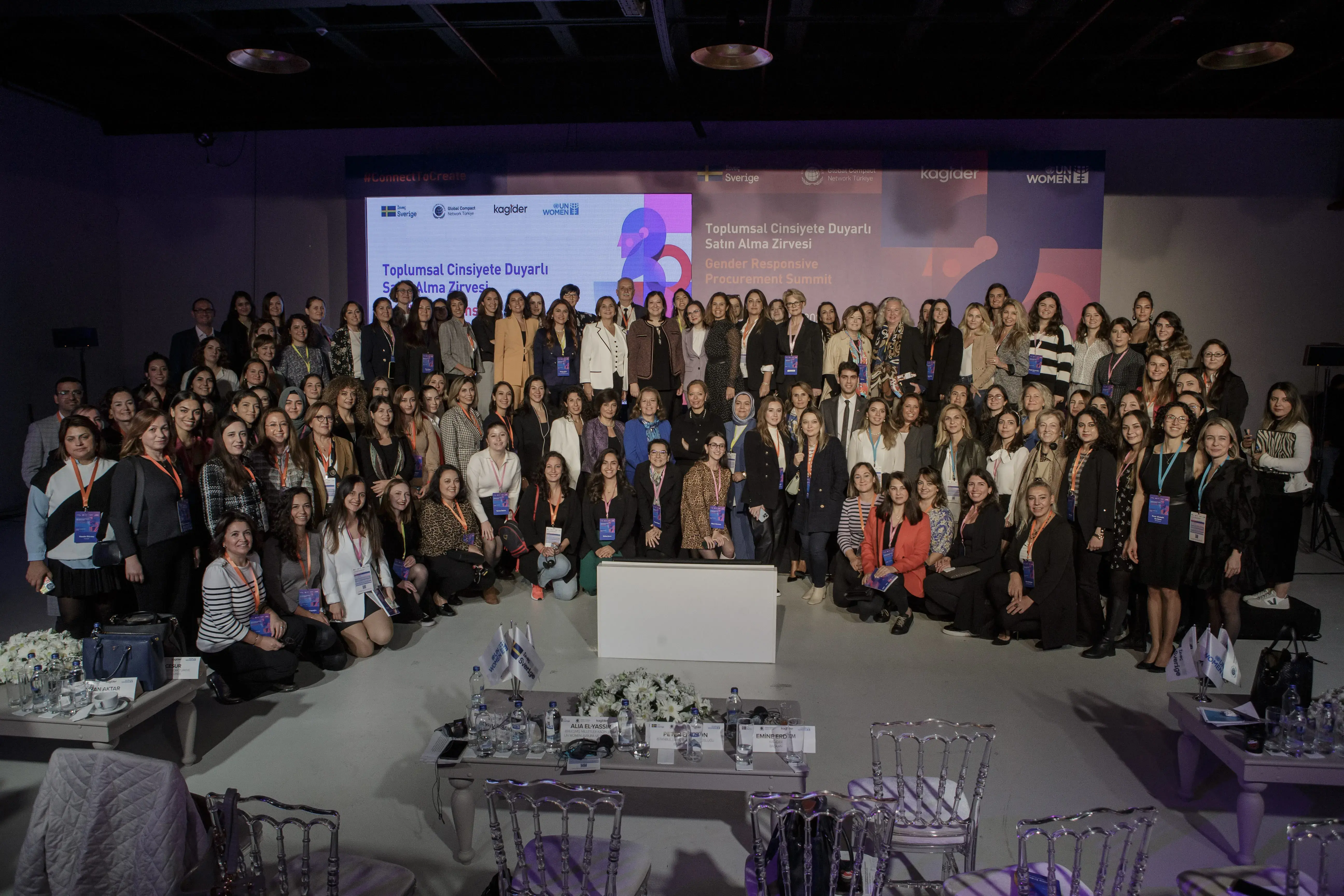 Business leaders and women entrepreneurs at the Gender Responsive Procurement Summit in Istanbul. Photo: UN Women.