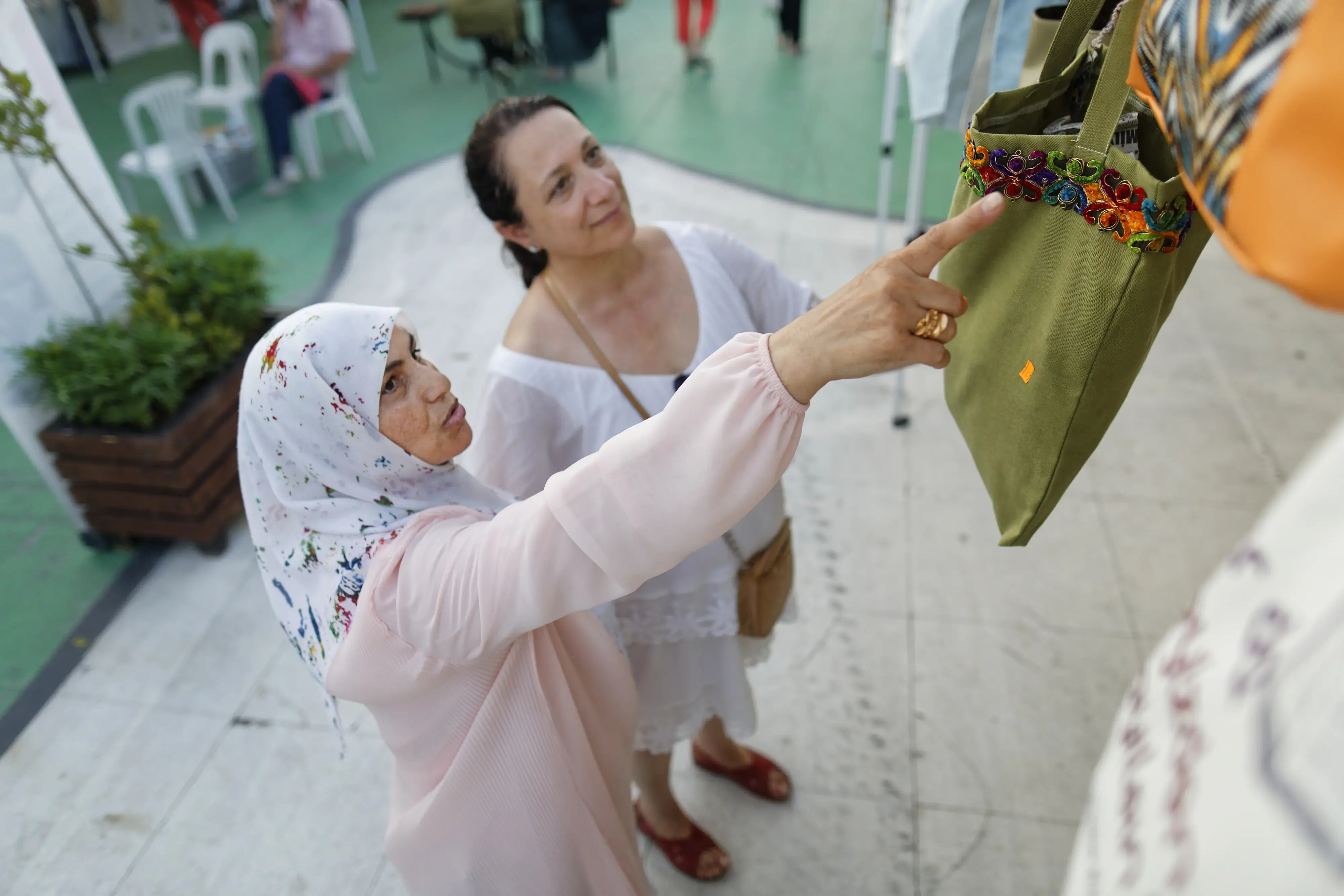 SADA Women’s Cooperative actively attends events to introduce items that the women produce. Photo: UN Women Türkiye/Tayfun Dalkilic