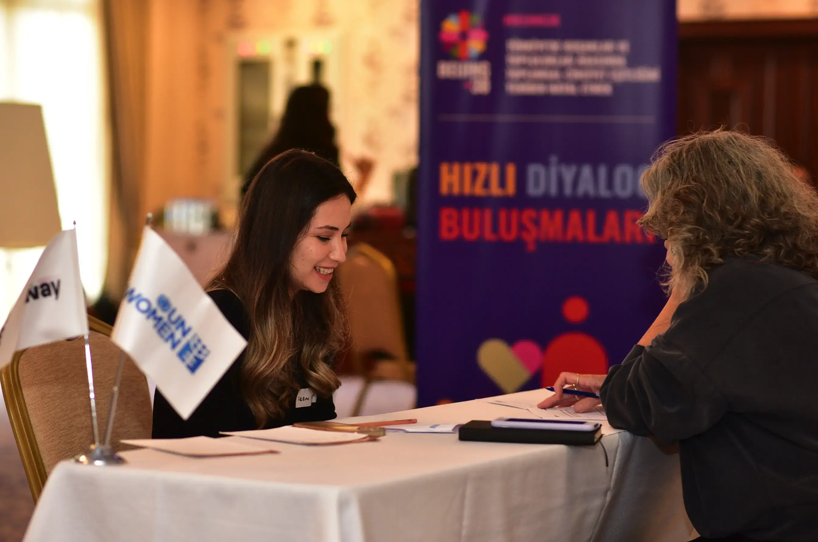 Beijing+30: Speed Dialogue Meeting brought together women activists from different generations. Photo: UN Women / Ender Baykuş