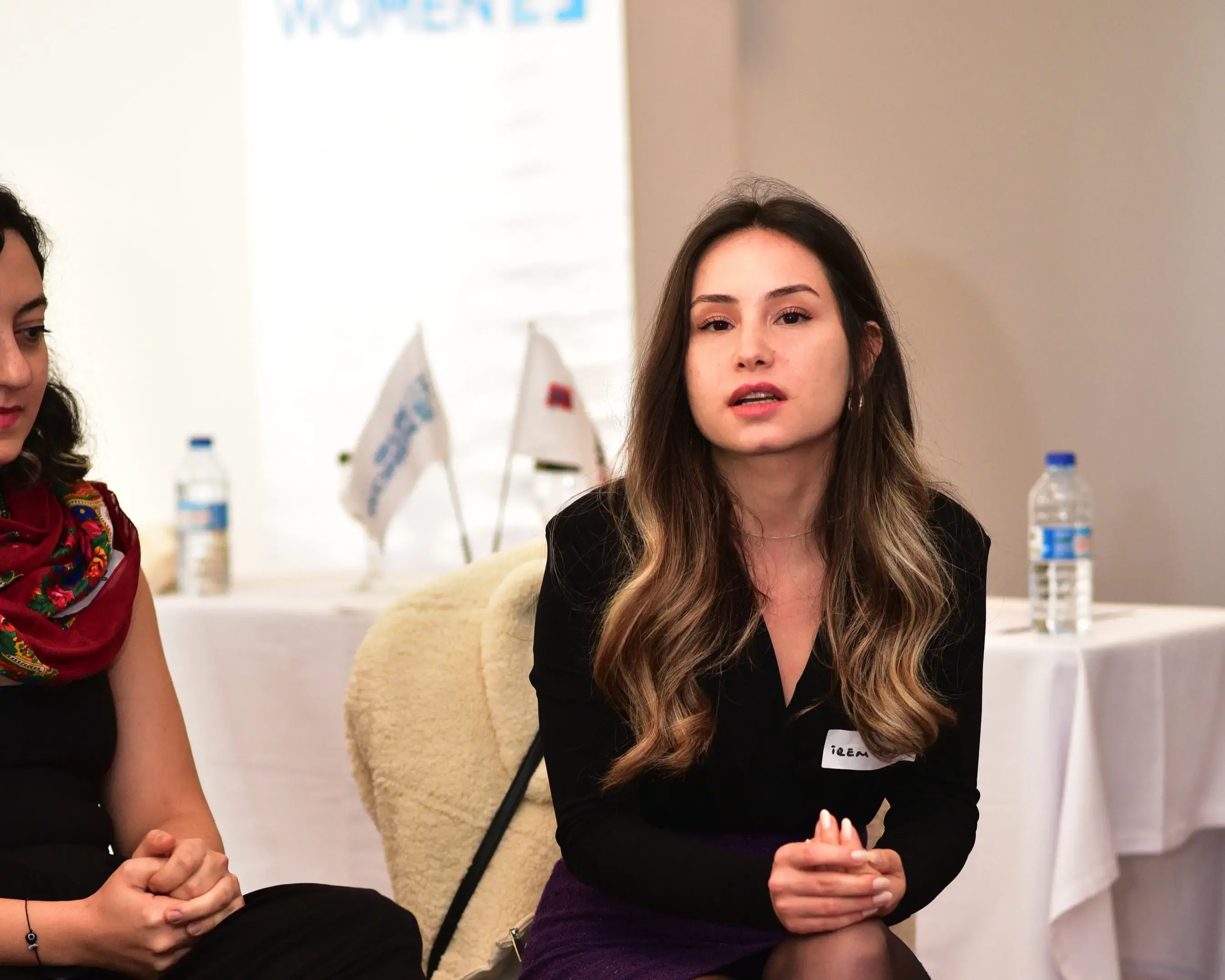 İrem Tunca at the Speed Dialogue Meeting. Photo: UN Women / Ender Baykuş