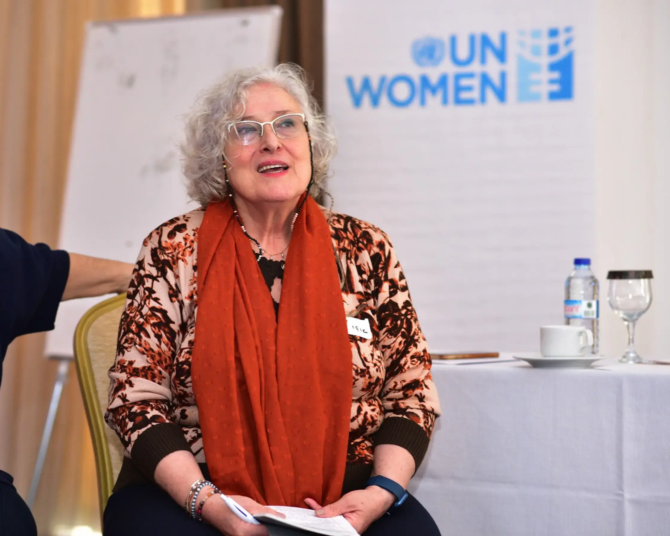 Nazik Işık at the Speed Dialogue Meeting. Photo: UN Women / Ender Baykuş