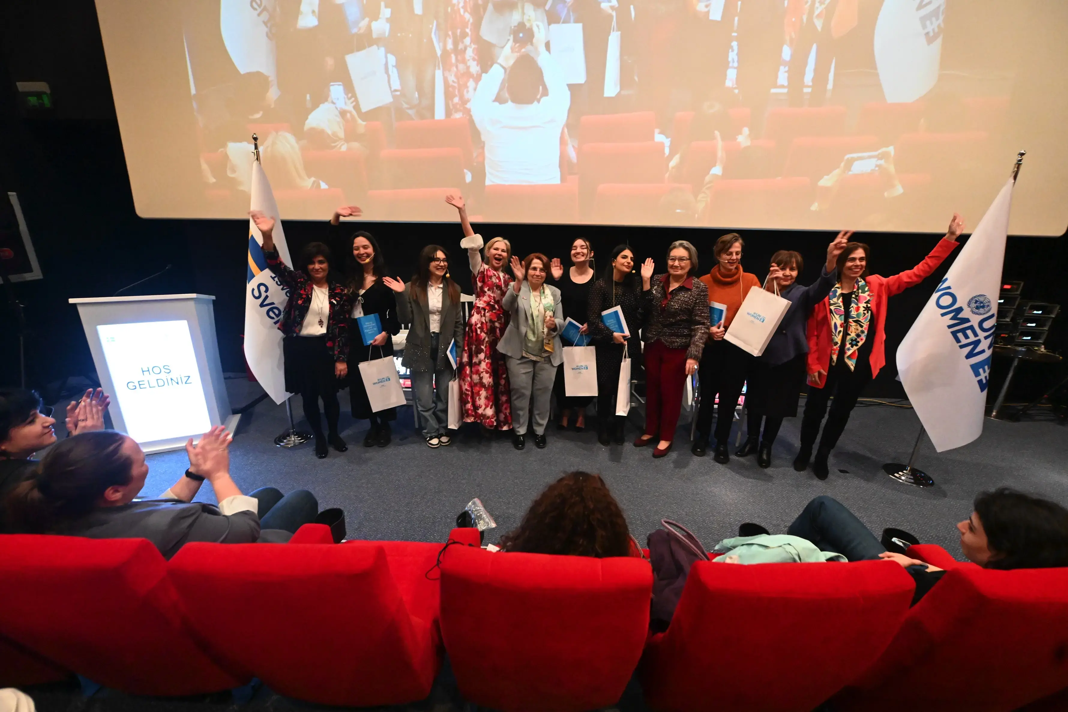 The premiere of 30 Years, 7 Stories documentary in Ankara—marking three decades of progress since the Beijing Declaration, brought together activists, academics, diplomats, and young leaders. Credit: UN Women